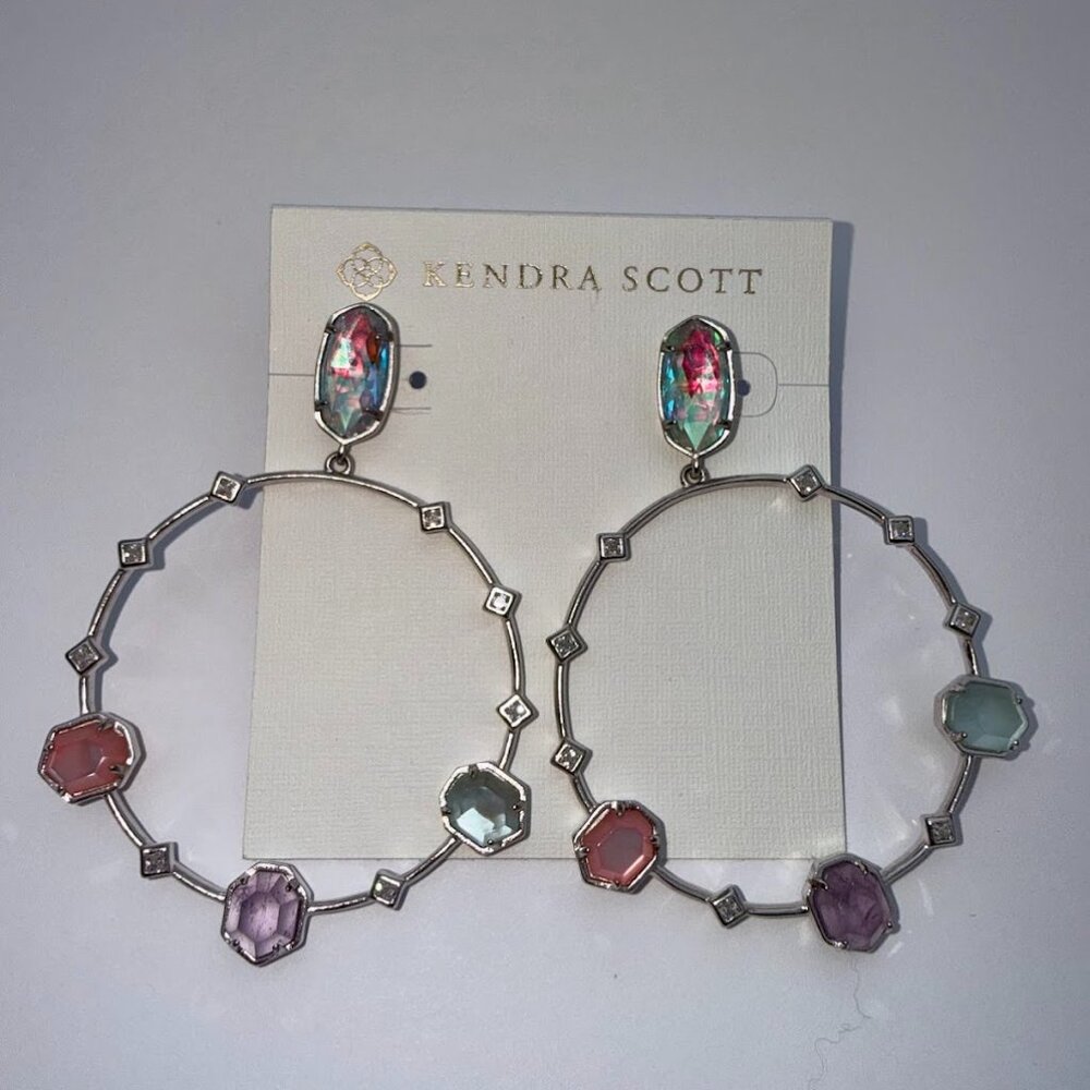 Kendra Scott Silver Statement Earring